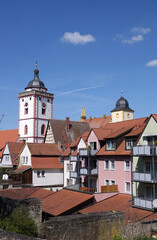 Fototapeta premium Kirche und Schloss in Marktbreit