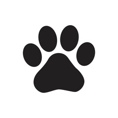 Black animal paw print