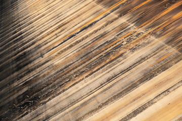 Close-up of Apartadura dam concrete wall in Alentejo Portugal