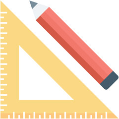 Draft Tools Colored Vector Icon