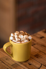 Hot chocolate with marshmallows