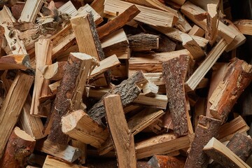 Wood Pile Closeup