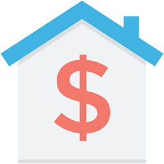 Bank Colored Vector Icon