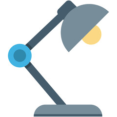 Table Lamp Colored Vector Icon
