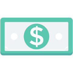 Banknote Colored Vector Icon