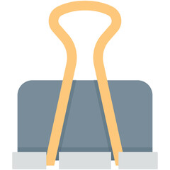 Binder Clip Colored Vector Icon