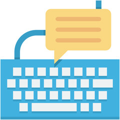 Keyboard Colored Vector Icon