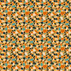 Abstract shapes colorful mosaic seamless pattern, vector. Good for surface design, paper goods, wall art, background and so much more