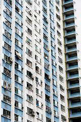 Facade of modern apartment building