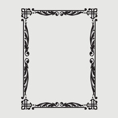 Frame, in the style of an ornament, Vector illustration eps 10, Art.