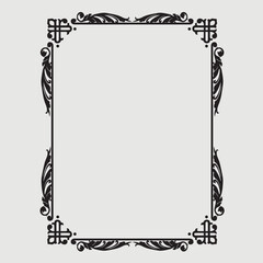 Frame, in the style of an ornament, Vector illustration eps 10, Art.