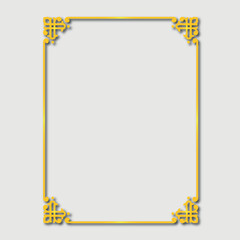 Frame, in the style of an ornament, Vector illustration eps 10, Art.