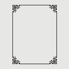 Frame, in the style of an ornament, Vector illustration eps 10, Art.