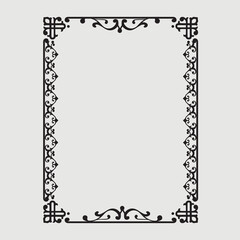 Frame, in the style of an ornament, Vector illustration eps 10, Art.