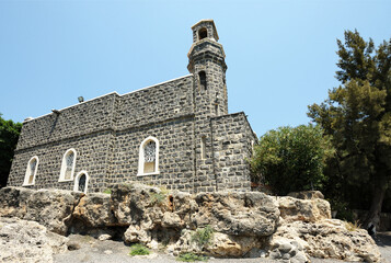 Church of the Primacy of St. Peter on the shore of the Sea of Galilee