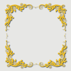 Frame, in the style of an ornament, Vector illustration eps 10, Art.