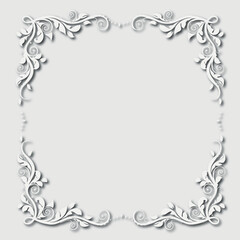 Frame, in the style of an ornament, Vector illustration eps 10, Art.