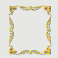 Frame, in the style of an ornament, Vector illustration eps 10, Art.