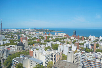 Naklejka premium View of the city of montevideo uruguay