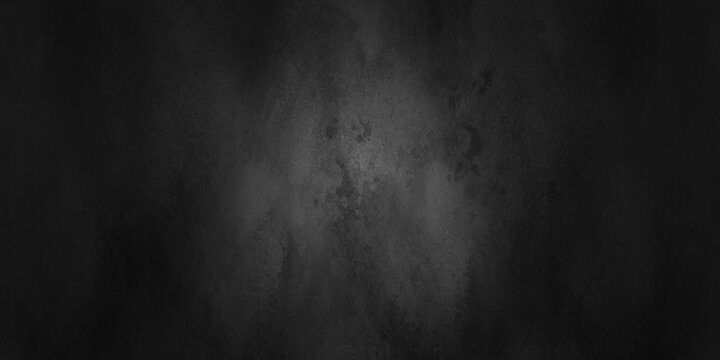 Dark Gray Distressed Grunge Texture for your design. abstract black backdrop concrete texture background banner pattern. Backdrop dark paper texture grungy background with space for text or image.