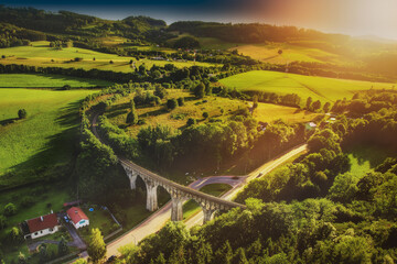 Most wiadukt - Dolny Śląsk - obrazy, fototapety, plakaty