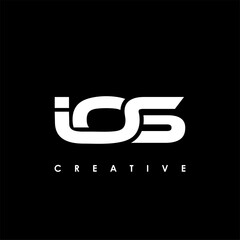 IOS Letter Initial Logo Design Template Vector Illustration