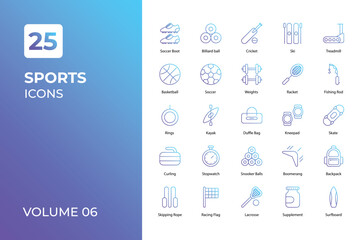 Sports icons collection.
