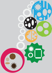 Geometric circle pattern