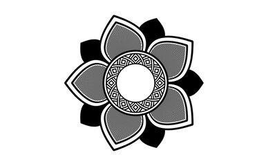 
Mandala  pattern Stencil doodles, Round ornament patterns for Henna, Mehndi, Tattoo, Coloring book page