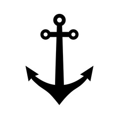 anchor icon vector logo template