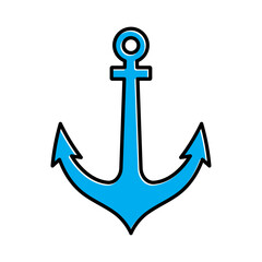 anchor icon vector logo template