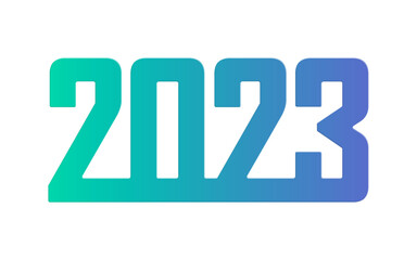 Happy New Year 2023 text design.