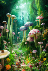 the mushroom - obrazy, fototapety, plakaty