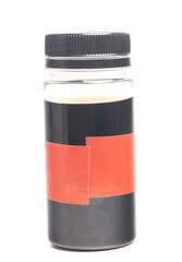 Soy sauce bottle isolated on white background