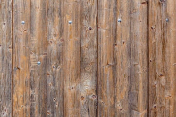 Wand aus ausgeblichenen Brettern aus Holz Nahaufnahme als Hintergrund