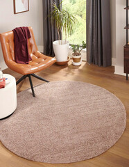 Modern living area shaggy rug