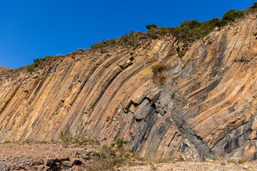 Hong Kong Sai Kung natural hexagonal column
