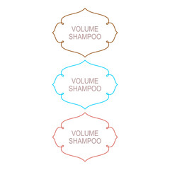 Volume Shampoo Labels for Bio Shops Packaging 