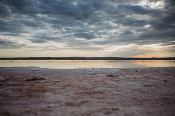 cielo, mar, nubes, atardecer, colores