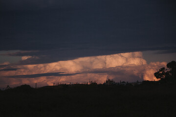 cielo, mar, nubes, atardecer, colores