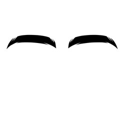 Eyebrow vector element