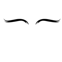 Eyebrow vector element