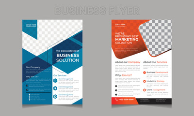 modern A4 size business flyer design template, Creative Layout banner print, Abstract Poster 