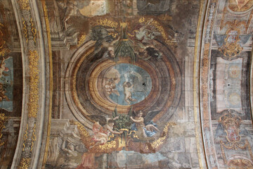 Fototapeta na wymiar baroque church (our lady of victory) in valletta (malta)
