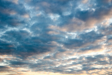 Naklejka na ściany i meble the sky clouds background sunset