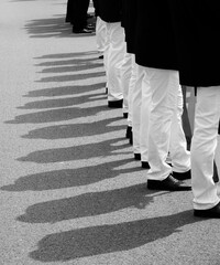 Line up at the Schützenfest, traditional festival in most towns in the Northern region of Germany