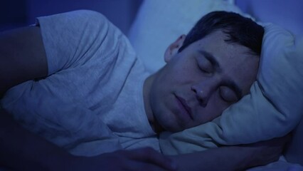 Man can't sleep because of the noise