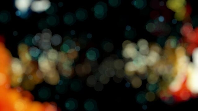 Bokeh background blur night city lights color grunge dirty glitch. Good as backdrop, environment, light overlay, big blured particles lighting, water, air, alpha channel, etc...
