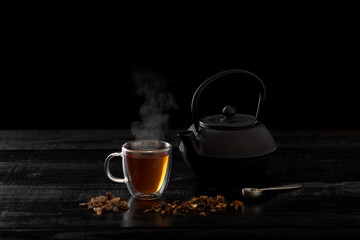 cup of tea and teapot