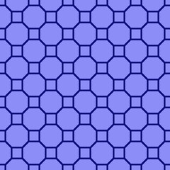 Vector seamless pattern of squares on blue background for websites, textile, wrappers, wallpapers